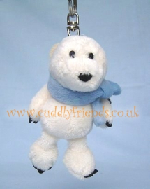 10cm Nici Polar Bear keyring