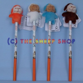 Sheep pencil - Blue topper