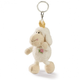 10cm White Princess Keyring